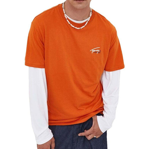 Textiel Heren T-shirts & Polo’s Tommy Hilfiger  Oranje