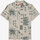 Textiel Heren Overhemden lange mouwen Oxbow Shirt met korte mouwen en Pororoca-print CLOOSE Bruin