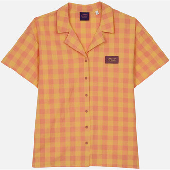 Textiel Dames Overhemden Oxbow Geruit Hawaiiaans overhemd CAIFA Oranje
