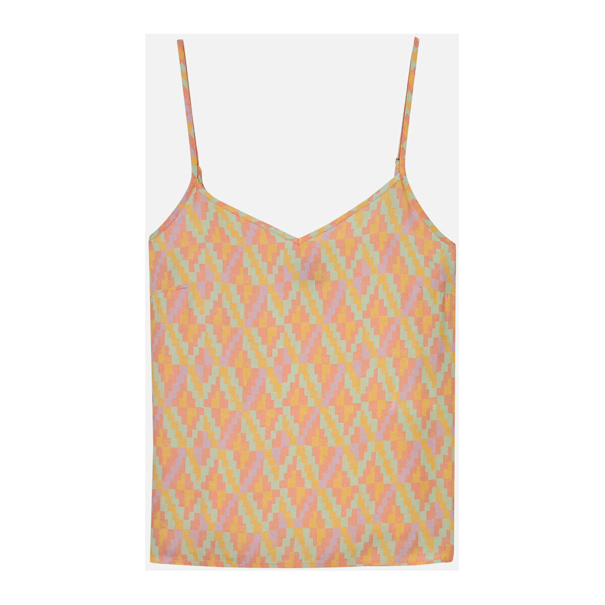 Textiel Dames T-shirts korte mouwen Oxbow Topje met print en bandjes CARMELIA Oranje