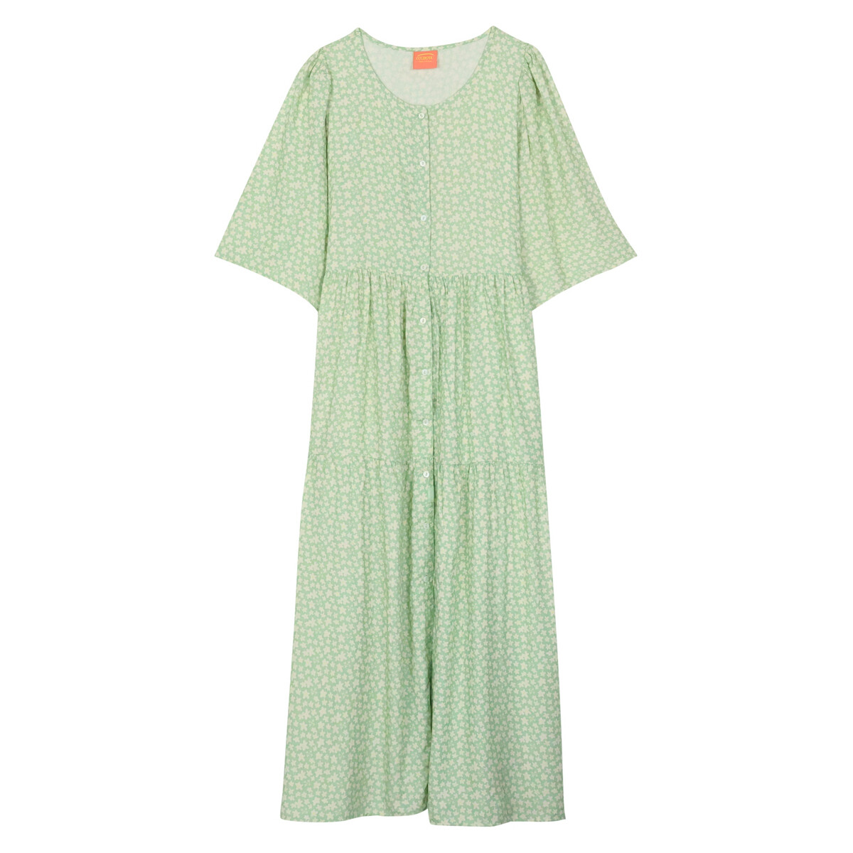 Textiel Dames Jurken Oxbow Lange jurk met print DARZEA Groen