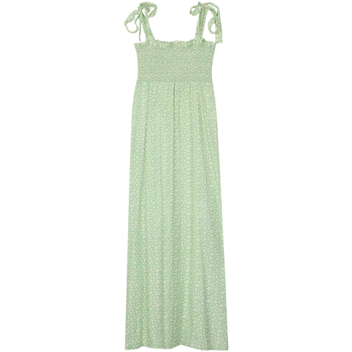 Textiel Dames Jurken Oxbow Lange gesmokte jurk DUNE Groen