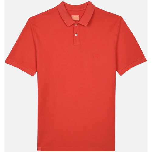 Textiel Heren Polo's korte mouwen Oxbow Overdyed piquépoloshirt met korte mouwen NASDAK Rood