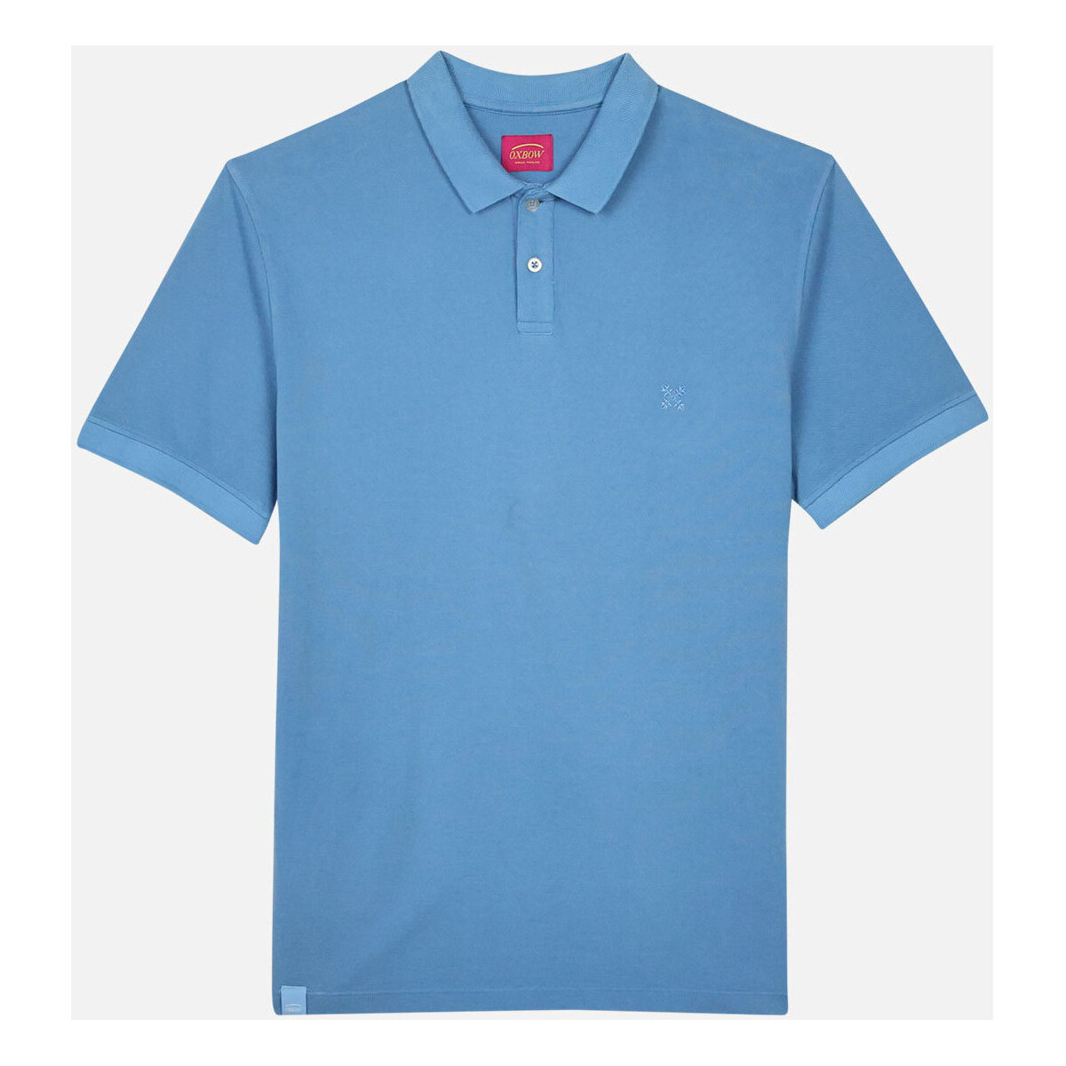Textiel Heren Polo's korte mouwen Oxbow Overdyed piquépoloshirt met korte mouwen NASDAK Blauw