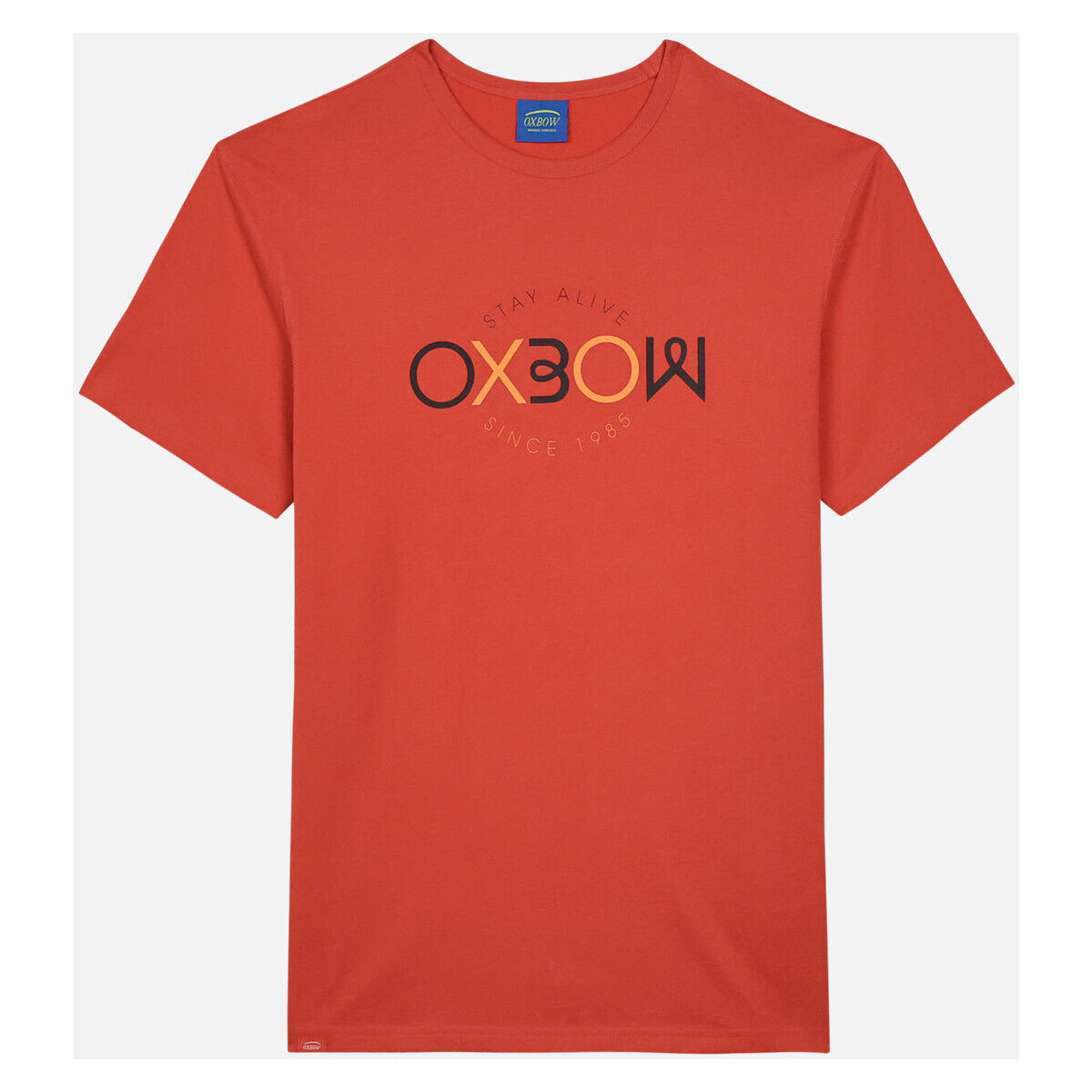 Textiel Heren T-shirts korte mouwen Oxbow Grafisch T-shirt met korte mouwen TEIKI Rood