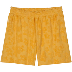 Textiel Dames Korte broeken / Bermuda's Oxbow Korte broek van badstofjacquard ORIATA Oranje