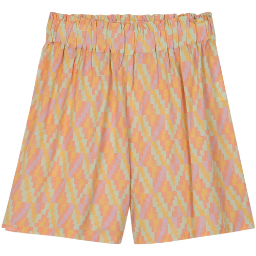 Textiel Dames Korte broeken / Bermuda's Oxbow Soepelvallende short met print OLGA Oranje
