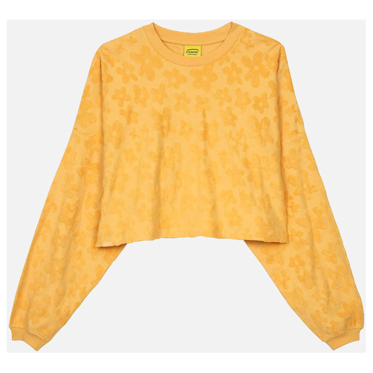 Textiel Dames Sweaters / Sweatshirts Oxbow Sweatshirt van badstofjacquard SUATOU Oranje