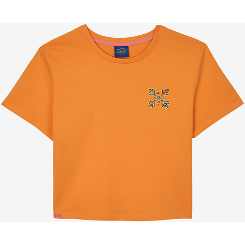Textiel Dames T-shirts korte mouwen Oxbow Kort T-shirt met print TISURF Oranje