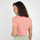 Textiel Dames T-shirts korte mouwen Oxbow Effen geborduurd T-shirt met ronde hals TALPHIN Roze