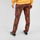 Textiel Dames Broeken / Pantalons Oxbow Soepelvallende broek met print IPANAM Bruin