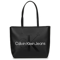 Tassen Dames Tote tassen / Boodschappentassen Calvin Klein Jeans CKJ SCULPTED NEW SHOPPER 29 Zwart
