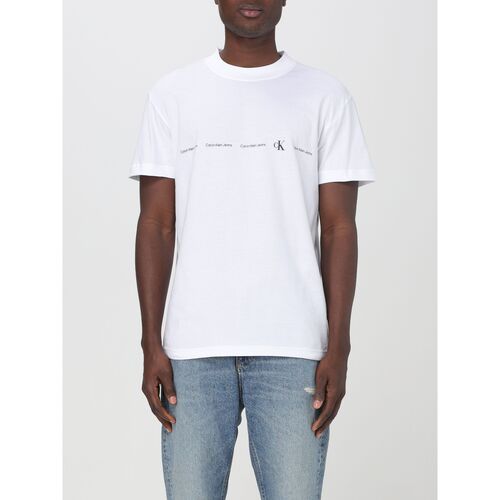 Textiel Heren T-shirts & Polo’s Calvin Klein Jeans J30J324668 YAF Wit
