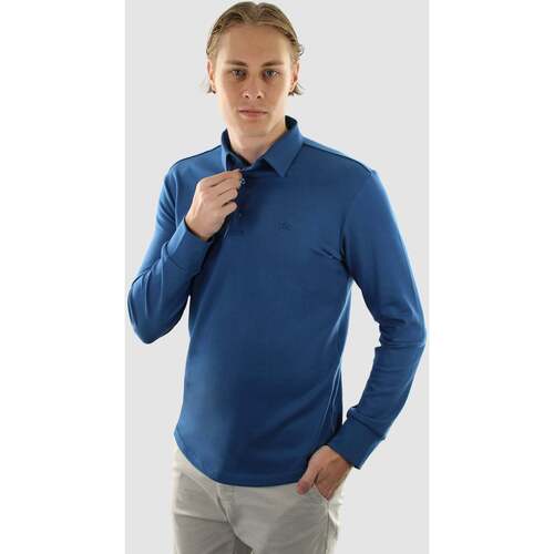 Textiel Heren T-shirts & Polo’s Vercate Strijkvrij Poloshirt - Royal Blue Blauw