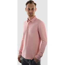 Textiel Heren T-shirts & Polo’s Vercate Strijkvrij Poloshirt - Roze Roze