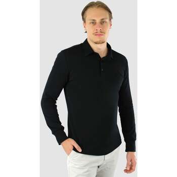 Textiel Heren T-shirts & Polo’s Vercate Strijkvrij Poloshirt - Zwart Zwart