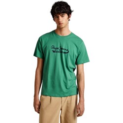 Textiel Heren T-shirts korte mouwen Pepe jeans CAMISETA CASUAL HOMBRE CLADEU   PM509390 Groen