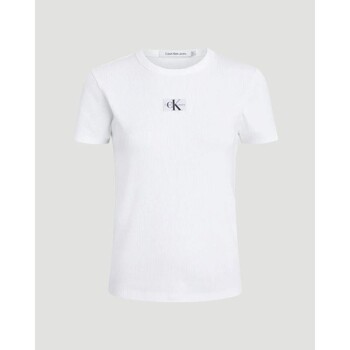 Textiel Dames T-shirts & Polo’s Calvin Klein Jeans J20J222687 Wit