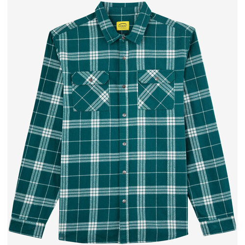 Textiel Heren Overhemden lange mouwen Oxbow Overhemd met grote ruiten en lange mouwen P2CIRODE Groen