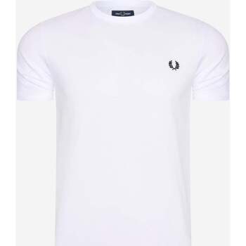 Textiel Heren T-shirts & Polo’s Fred Perry Ringer t-shirt Wit