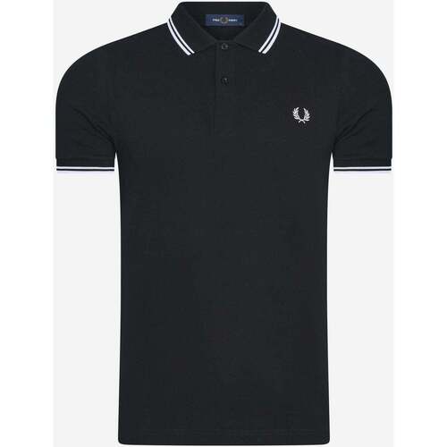 Textiel Heren T-shirts & Polo’s Fred Perry Twin tipped  shirt Wit