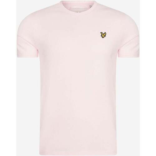 Textiel Heren T-shirts & Polo’s Lyle & Scott Plain t-shirt Roze