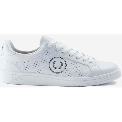 Schoenen Heren Sneakers Fred Perry B721 perf leather branded Wit