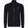 Textiel Heren Vesten / Cardigans Lacoste Brushed fleece zip through sweater Zwart