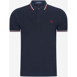 Textiel Heren T-shirts & Polo’s Fred Perry Twin tipped  shirt Rood