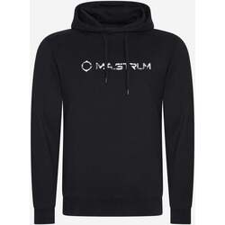 Textiel Heren Sweaters / Sweatshirts Ma.strum Cracked logo hooded sweat Zwart