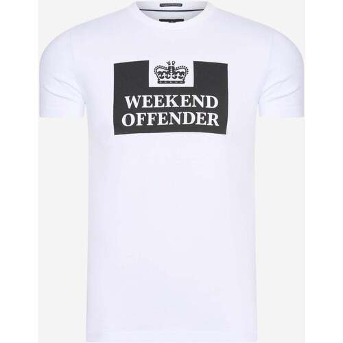 Textiel Heren T-shirts & Polo’s Weekend Offender Prison Wit