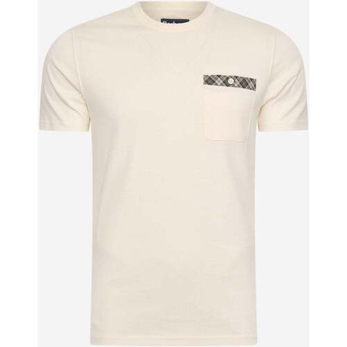 Textiel Heren T-shirts & Polo’s Barbour Durness pocket tee Wit