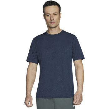 Textiel Heren T-shirts korte mouwen Skechers GO DRI Charge Tee Blauw