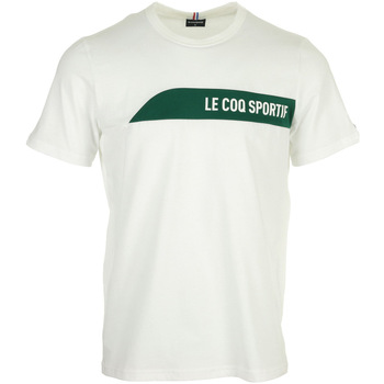 Textiel Heren T-shirts korte mouwen Le Coq Sportif Saison 2 Tee Ss N°1 Wit