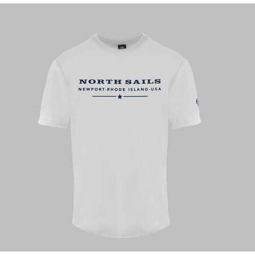 Textiel Heren T-shirts korte mouwen North Sails 9024020101 White Wit