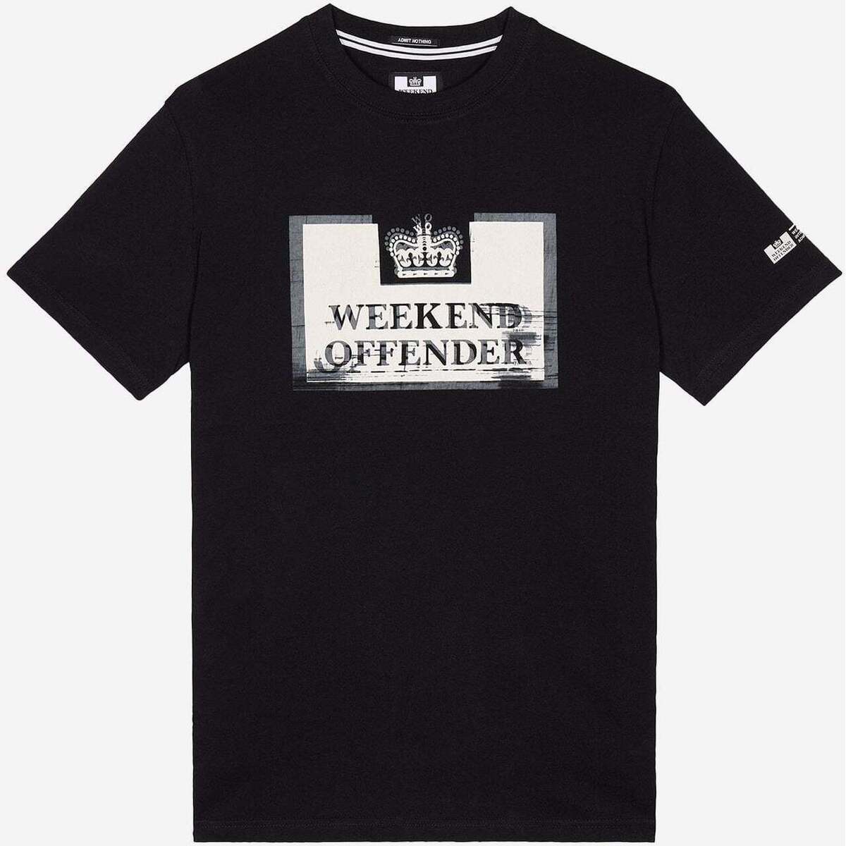 Textiel Heren T-shirts & Polo’s Weekend Offender Bonpensiero Zwart