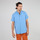 Textiel Heren Overhemden lange mouwen Oxbow Modaal overhemd met korte mouwen COMMI Blauw