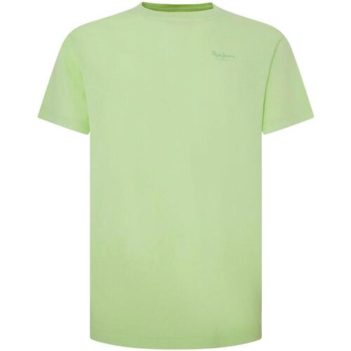 Textiel Heren T-shirts korte mouwen Pepe jeans  Groen