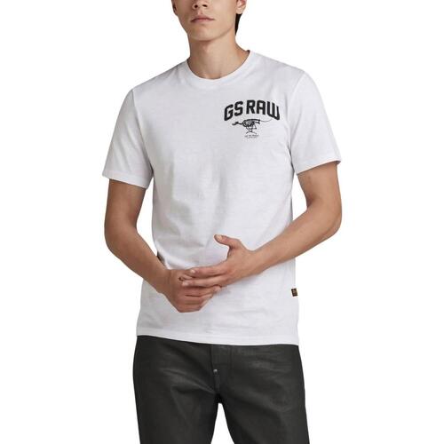 Textiel T-shirts korte mouwen G-Star Raw  Wit