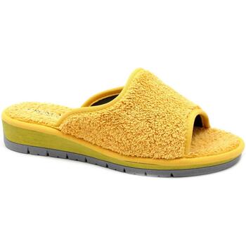 Schoenen Dames Leren slippers Grunland GRU-RRR-CI1317-GI Geel