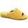 Schoenen Dames Leren slippers Grunland GRU-RRR-CI1317-GI Geel