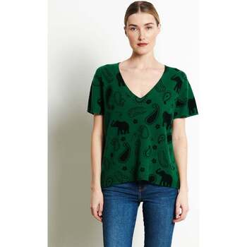 Textiel Dames T-shirts korte mouwen Studio Cashmere8 RIA 6 Groen