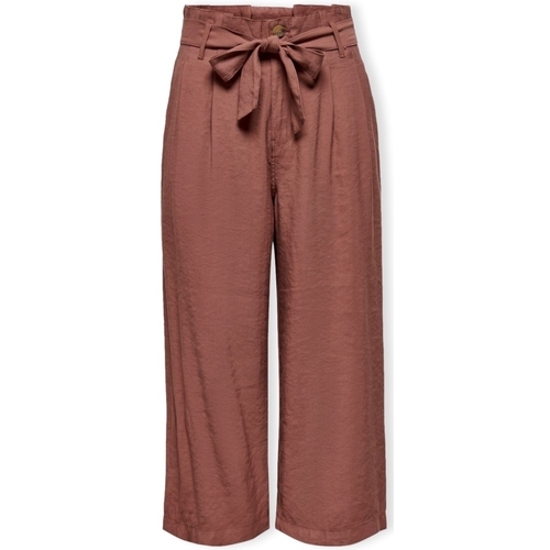 Textiel Dames Broeken / Pantalons Only Trousers Aminta-Aris - Apple Butter Rood