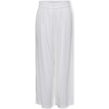 Only Broek Noos Tokyo Linen Trousers Bright White