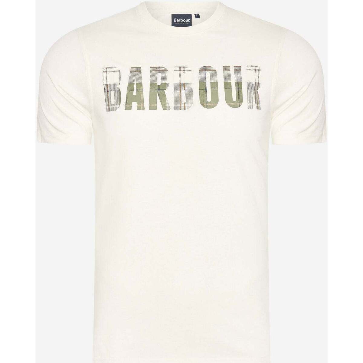 Textiel Heren T-shirts & Polo’s Barbour Thurford tee Wit