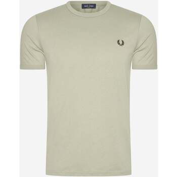 Textiel Heren T-shirts & Polo’s Fred Perry Ringer t-shirt Grijs