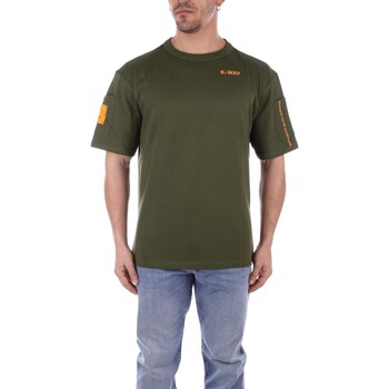 Textiel Heren T-shirts korte mouwen K-Way K5127JW Groen