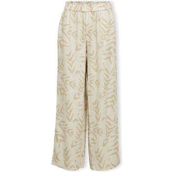 Textiel Dames Broeken / Pantalons Object Emira Trousers - Sandshell/Natural Beige