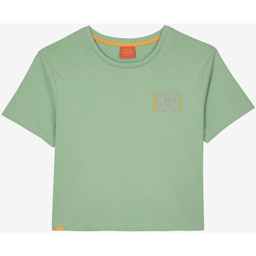 Textiel Dames T-shirts korte mouwen Oxbow Kort T-shirt met print TAHGAI Groen