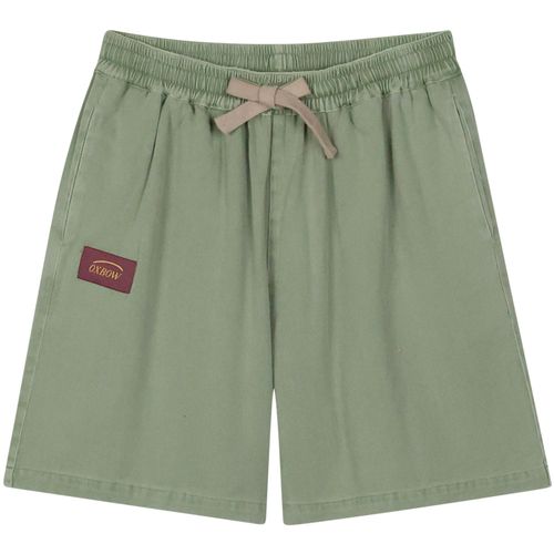 Textiel Dames Korte broeken / Bermuda's Oxbow Korte broek van katoenkeper OKAY Groen